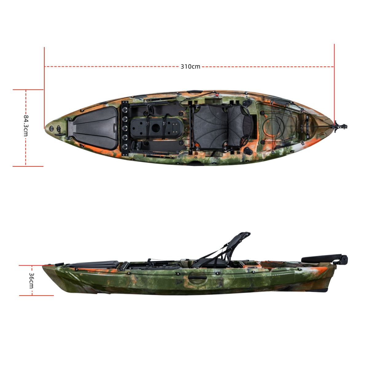 Kajak wędkarski LSF First-clas – Fishing Kayak Rod Holder recenzja i cena